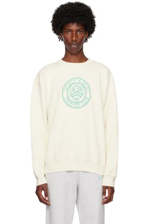 Sporty & Rich Off-White Connecticut Crest Sweatshirt