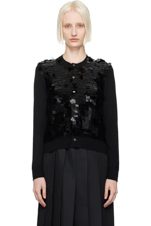 Comme des Garçons Black Sequin-Embellished Cardigan