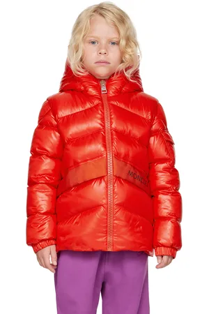 Moncler Kids Orange Groseillier Down Jacket