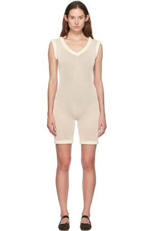 Isa Boulder Off-White Armor Chain Jumpsuit
