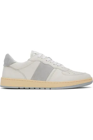 Collegium Off-White & Gray Pillar Destroyer Low Sneakers