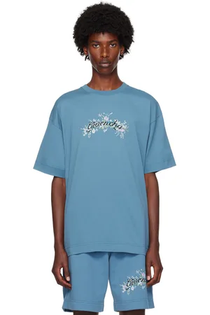 Givenchy Blue Floral Logo T-Shirt