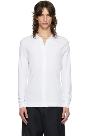 DRIES VAN NOTEN White Rib Shirt