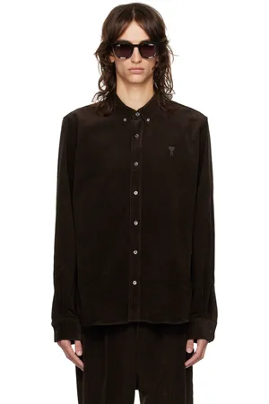 Ami Brown Classic Fit Shirt