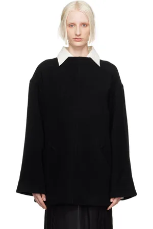 Maison Margiela Black Boat Neck Sweatshirt