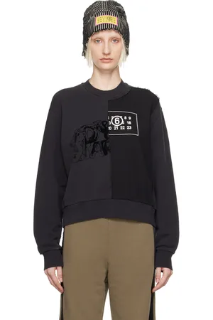 Maison Margiela Black Paneled Sweatshirt