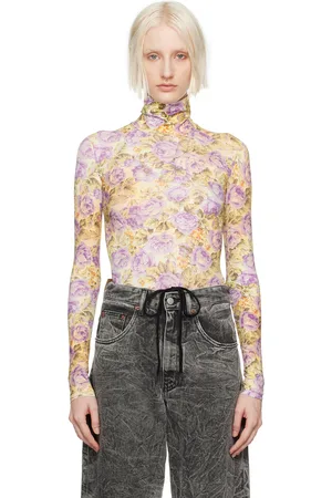 Maison Margiela Yellow Floral Bodysuit