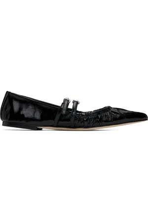 Msgm Black Naplak Ballerina Flats