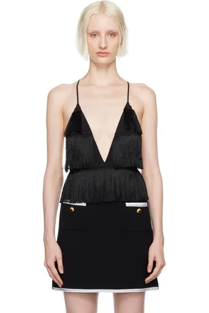 Moschino Black Fringe Bodysuit