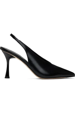 Studio Amelia Black Razor Slingback 90 Heels