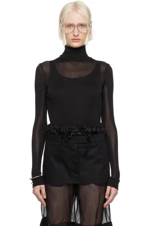 Maison Margiela Black High-Neck Bodysuit