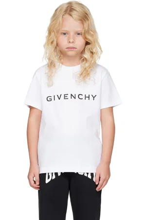Givenchy Kids White Printed Logo T-Shirt