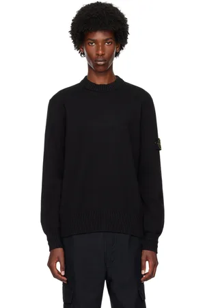 Stone Island Black Logo Patch Sweater