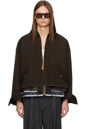 Kolor Brown Wool Multi Hem Jacket