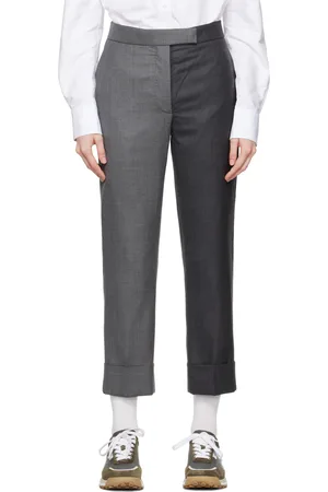 Thom Browne Gray Classic Backstrap Trousers