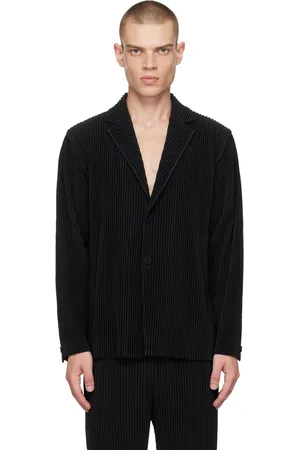 Issey Miyake Black Tailored Pleats 1 Blazer