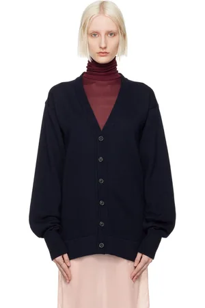 Maison Margiela Navy Gauge 7 Cardigan
