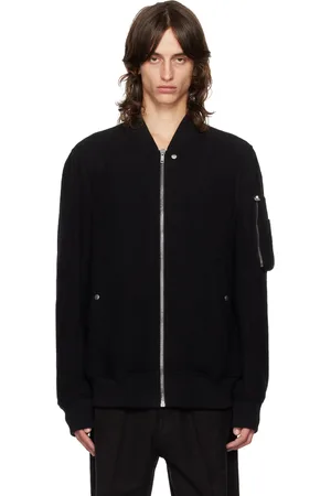 Rick Owens Black Porterville Classic Flight Bomber Jacket
