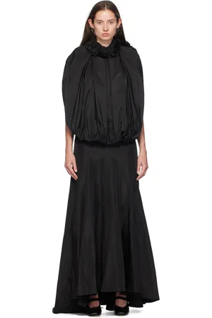 Simone Rocha Open Back Bow Balloon Maxi Dress