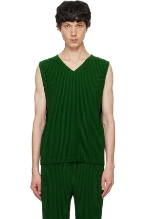 Issey Miyake Green Monthly Color August Vest