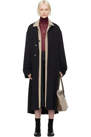 Maison Margiela Black Peached Trench Coat