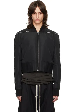 Rick Owens Black Porterville Seb Zip Bomber Jacket