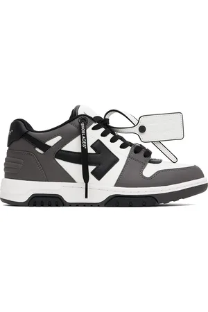 OFF-WHITE White & Gray Out Of Office Sneakers