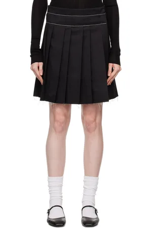 OPEN YY Pleated Wrap Miniskirt