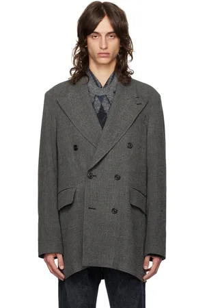 OUR LEGACY Gray Sharp DB Blazer