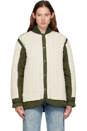 RAG&BONE Green & Off-White Winnie Jacket