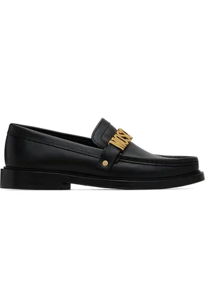 Moschino Black College Loafers