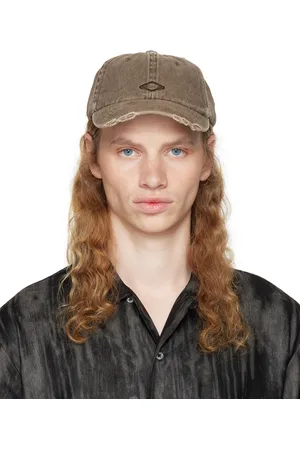 HAN Kjøbenhavn Brown Distressed Diamond Cap