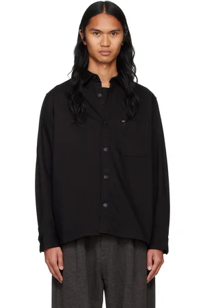 HUGO BOSS Black Loose-Fit Denim Shirt