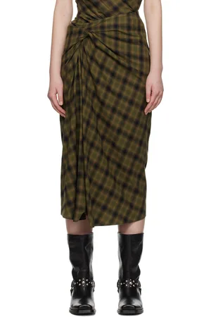 Isabel Marant Khaki Tijuana Midi Skirt