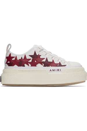 AMIRI White & Platform Stars Court Low Sneakers
