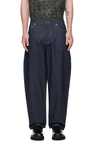 VALENTINO Navy Five-Pocket Jeans