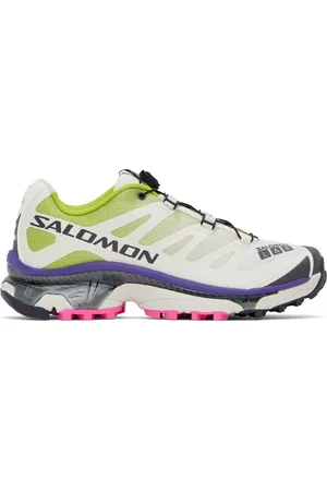 Salomon Off-White & Green XT-4 OG Sneakers