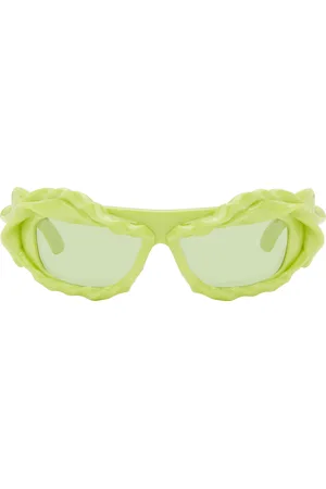 Green Twisted Sunglasses