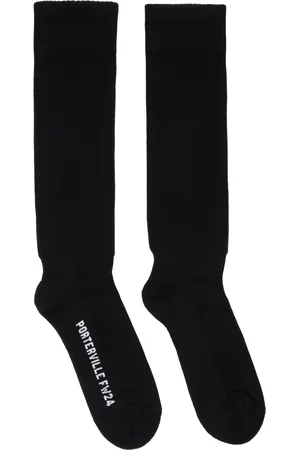Rick Owens Black Porterville Knee High Socks