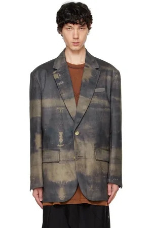 Feng Chen Wang Green Peached Blazer