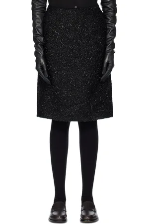The Row Black Corrina Midi Skirt