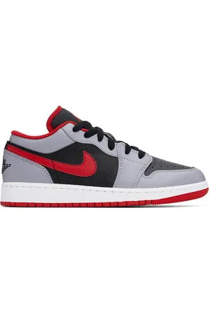 Nike Big Kids Gray & Black Air Jordan 1 Low Sneakers