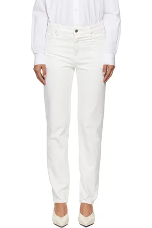 Totême White Low Taper Jeans