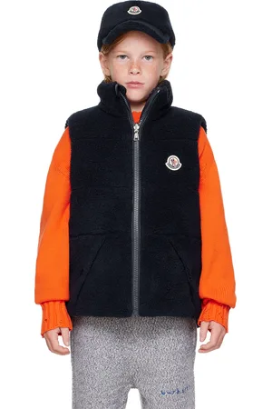Moncler Kids Navy Colbricon Reversible Down Vest