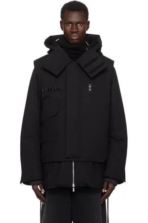 Helmut Lang Black Arctic Double Puffer Down Jacket & Vest Set