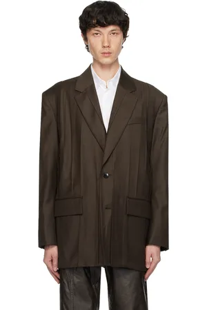 Feng Chen Wang Brown Folding Blazer