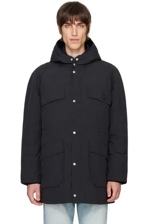 Maison Kitsuné Black Hooded Parka