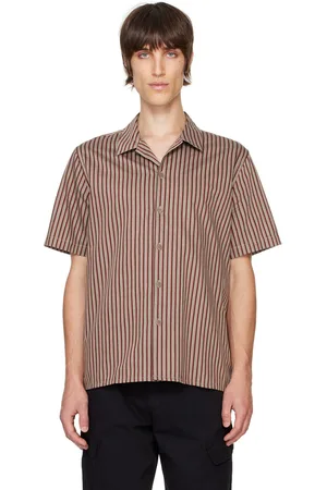 Paul Smith Brown Stripe Cotton Casual-Fit Shirt