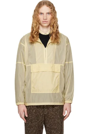 Auralee Beige Washed Super Light Airy Nylon Jacket
