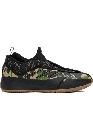 BAPE Black & Beige adidas Originals Edition Dame 9 Camo Sneakers